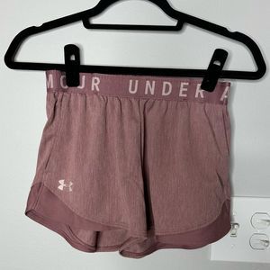 Pale pink under armor XS shorts
